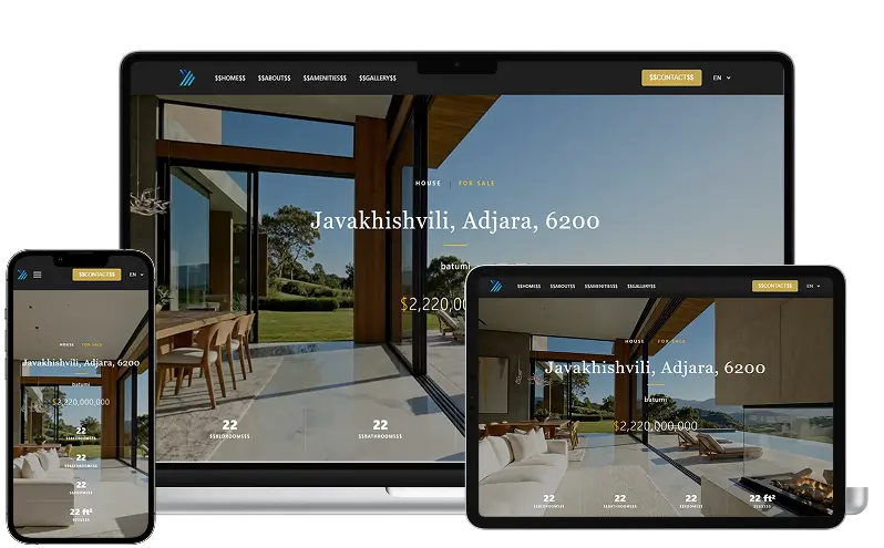 Prestige listing website template